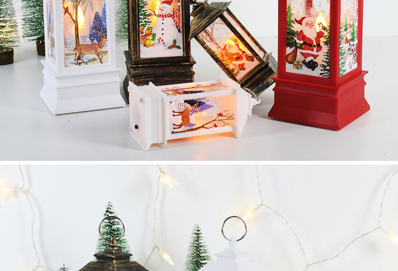 Christmas Snowman Wind Lamp – Small Night Light for Table Decor