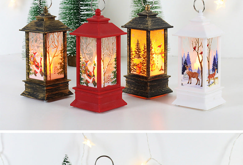 Christmas Snowman Wind Lamp – Small Night Light for Table Decor