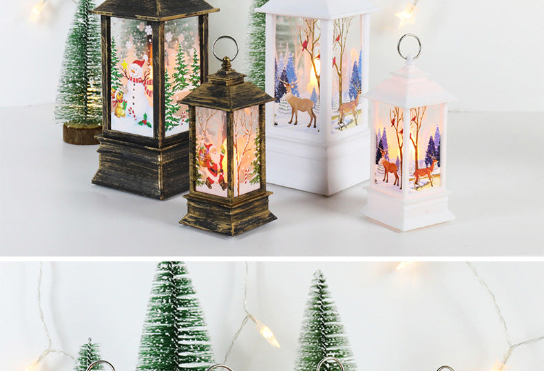 Christmas Snowman Wind Lamp – Small Night Light for Table Decor