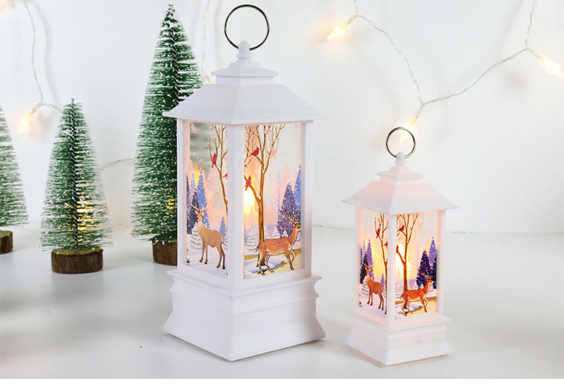 Christmas Snowman Wind Lamp – Small Night Light for Table Decor