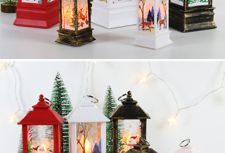 Christmas Snowman Wind Lamp – Small Night Light for Table Decor