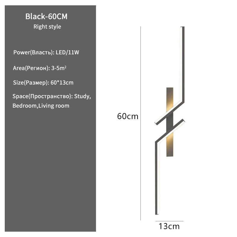 Modern Creative LED Wall Light – Minimalist Bedside & Living Room Sconce