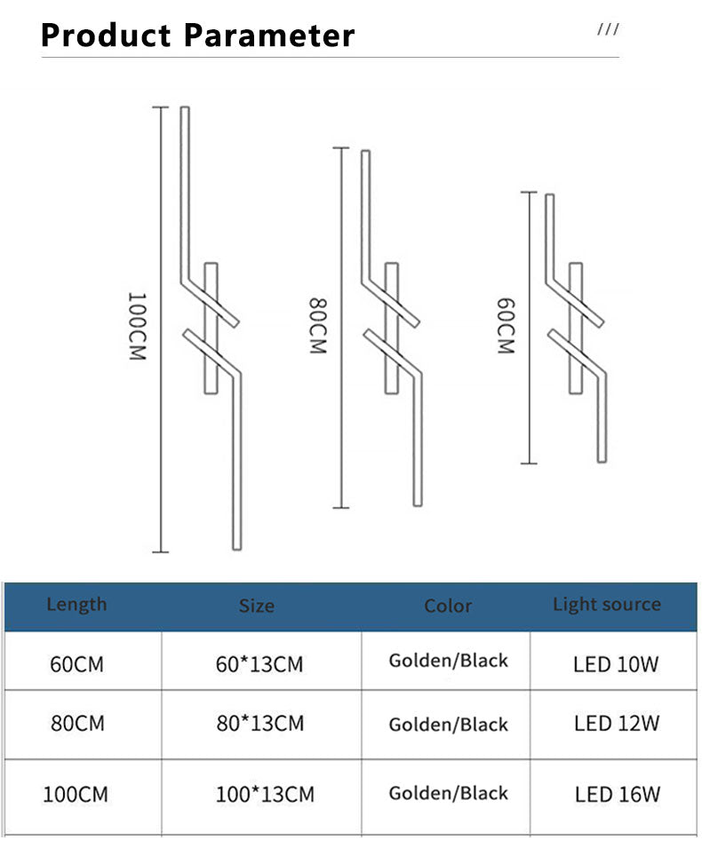 Modern Creative LED Wall Light – Minimalist Bedside & Living Room Sconce