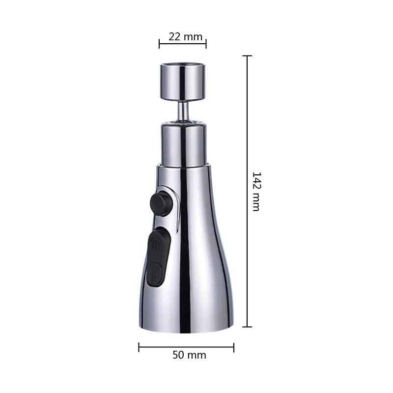 360° Rotating Kitchen Faucet Extender with Splash Filter