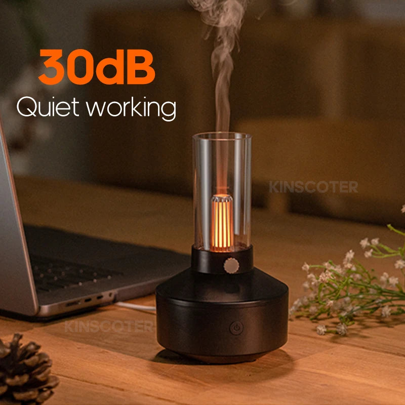 KINSCOTER Portable Mini Aroma Diffuser – USB Humidifier & Night Light