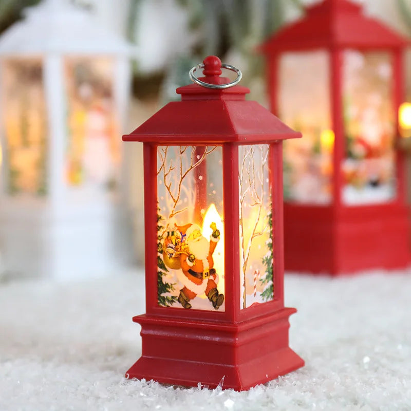 Christmas Snowman Wind Lamp – Small Night Light for Table Decor