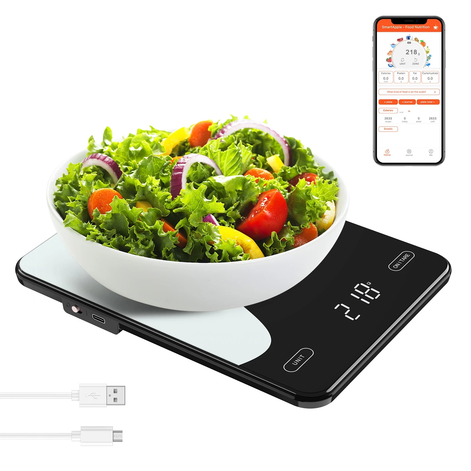 Digital Food Scale – 10kg Smart Kitchen Scale with Nutrition Calculator