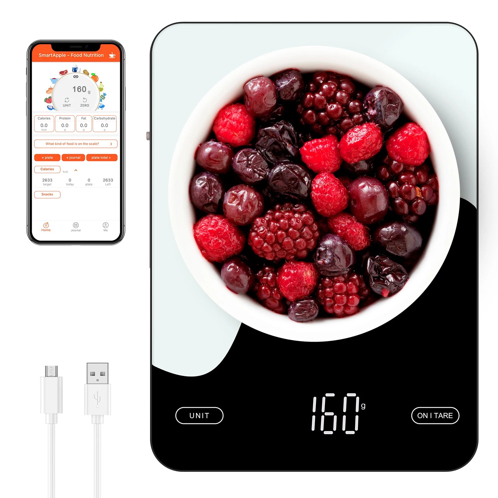 Digital Food Scale – 10kg Smart Kitchen Scale with Nutrition Calculator