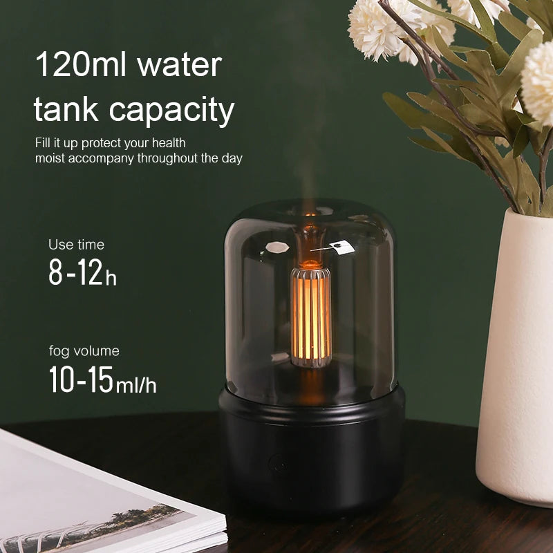 KINSCOTER Portable Mini Aroma Diffuser – USB Humidifier & Night Light