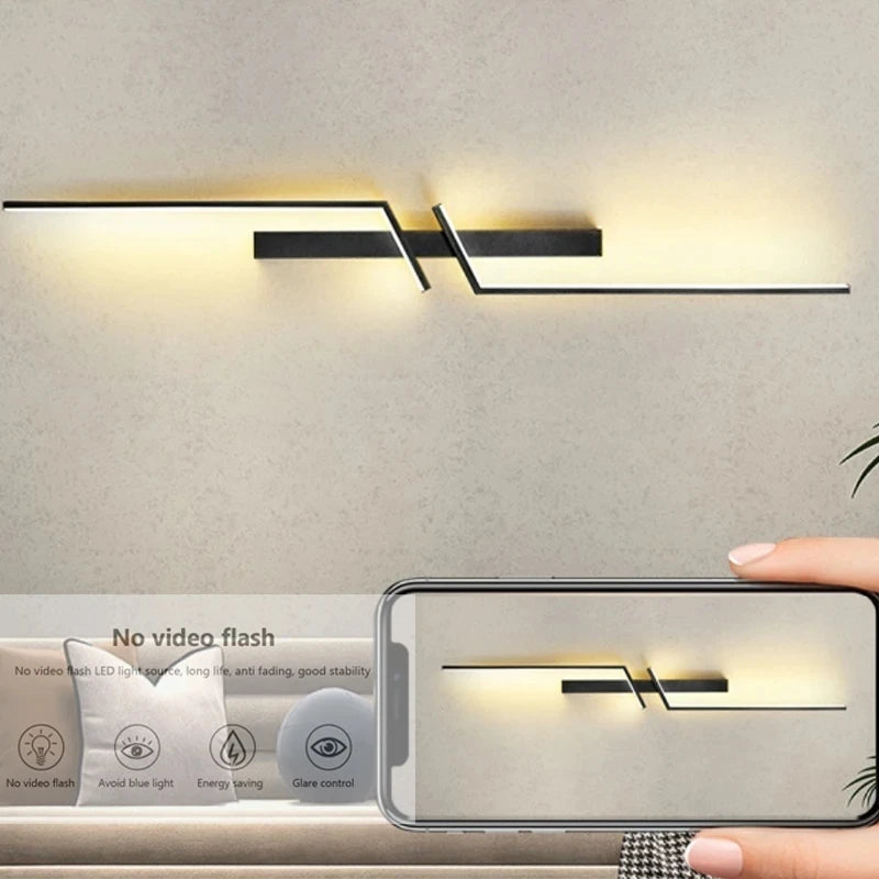 Modern Creative LED Wall Light – Minimalist Bedside & Living Room Sconce