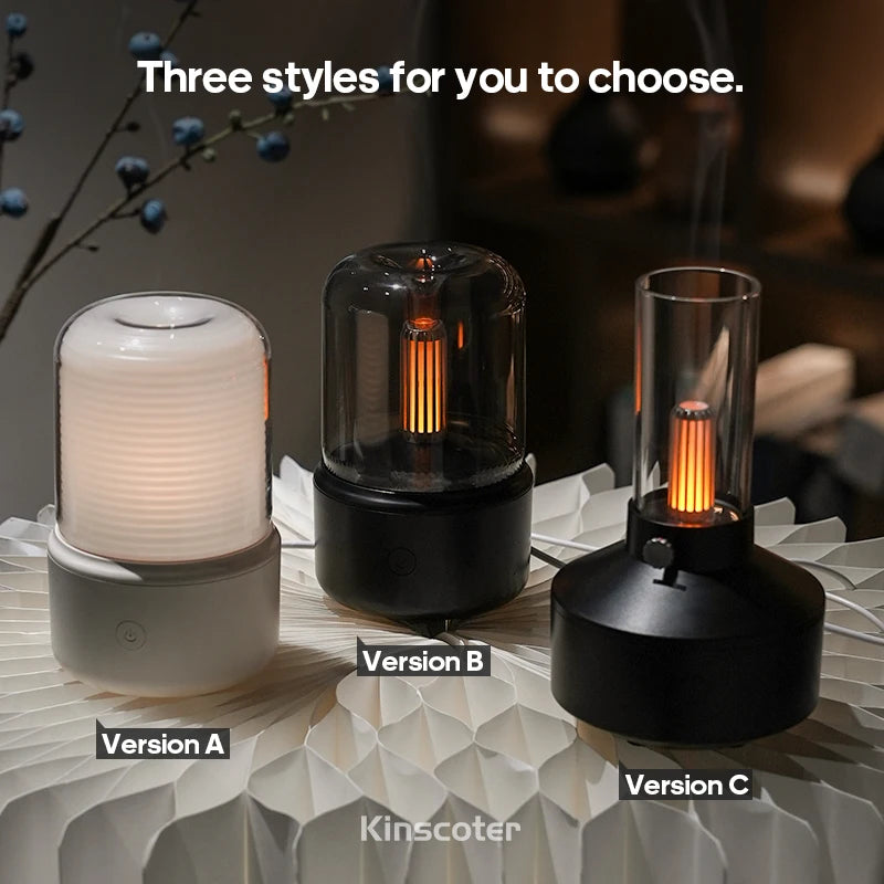 KINSCOTER Portable Mini Aroma Diffuser – USB Humidifier & Night Light