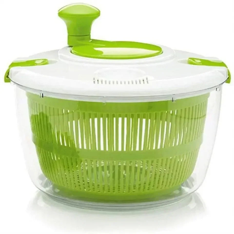 Salad Spinner & Vegetable Dryer – Hand Crank Food Dehydrator Basket