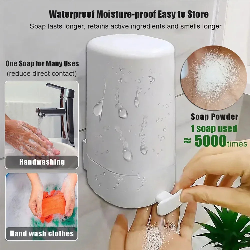 Stylish and Practical: Wall-Mounted Adjustable Soap Holder and Powder Grinder