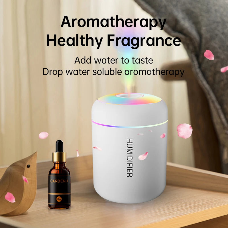 180ML Mini USB Air Humidifier – Aroma Diffuser & Essential Oil Purifier