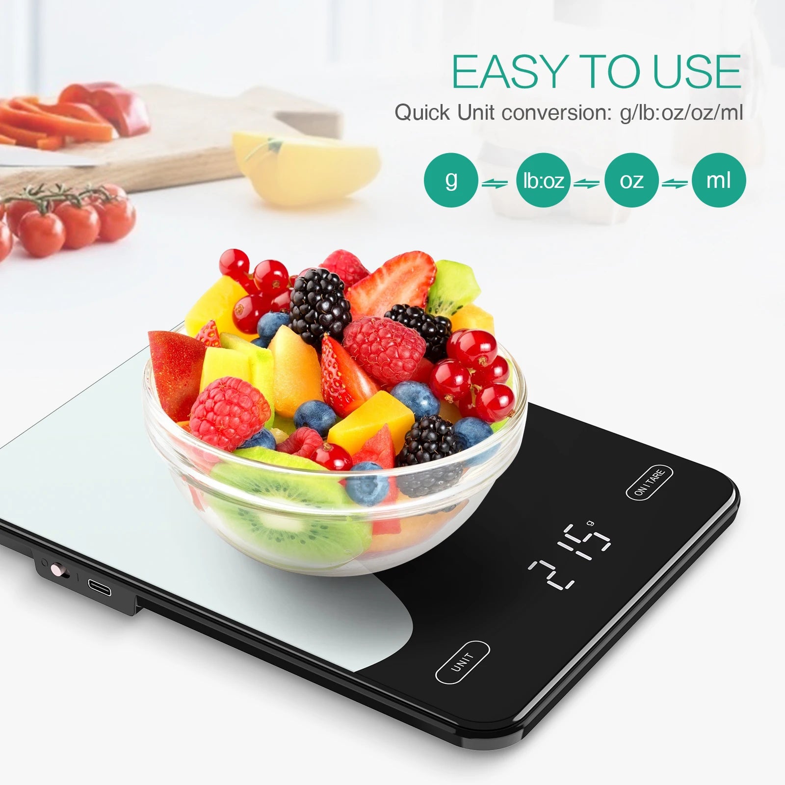 Digital Food Scale – 10kg Smart Kitchen Scale with Nutrition Calculator