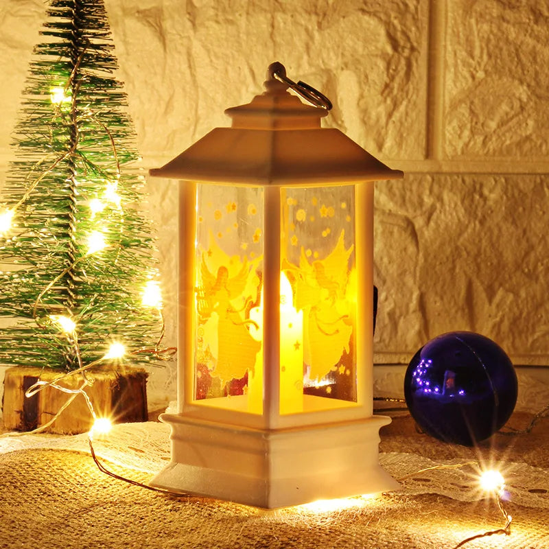 Christmas Snowman Wind Lamp – Small Night Light for Table Decor