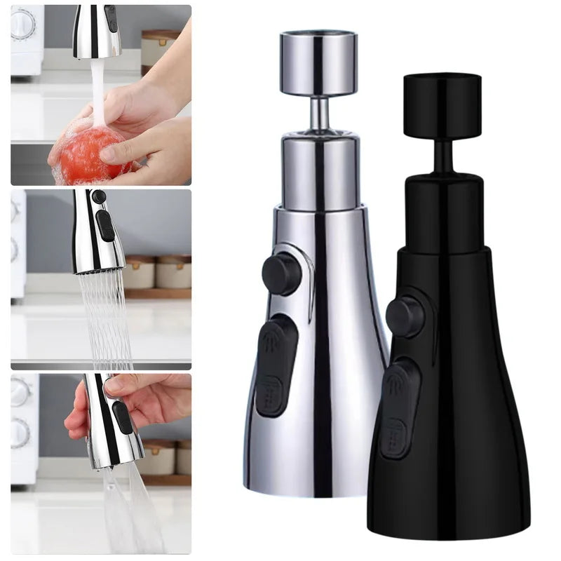 360° Rotating Kitchen Faucet Extender with Splash Filter