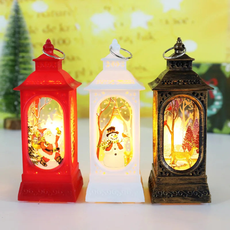 Christmas Snowman Wind Lamp – Small Night Light for Table Decor