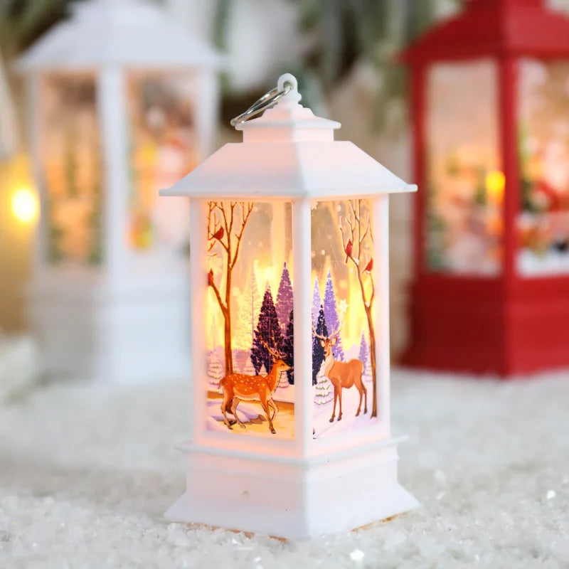 Christmas Snowman Wind Lamp – Small Night Light for Table Decor