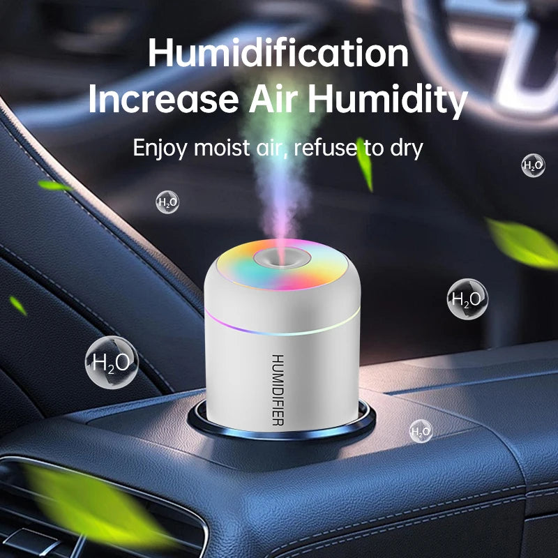 180ML Mini USB Air Humidifier – Aroma Diffuser & Essential Oil Purifier