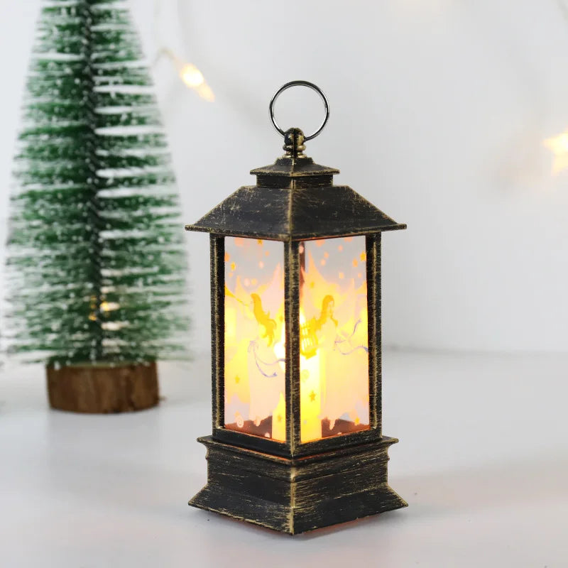 Christmas Snowman Wind Lamp – Small Night Light for Table Decor