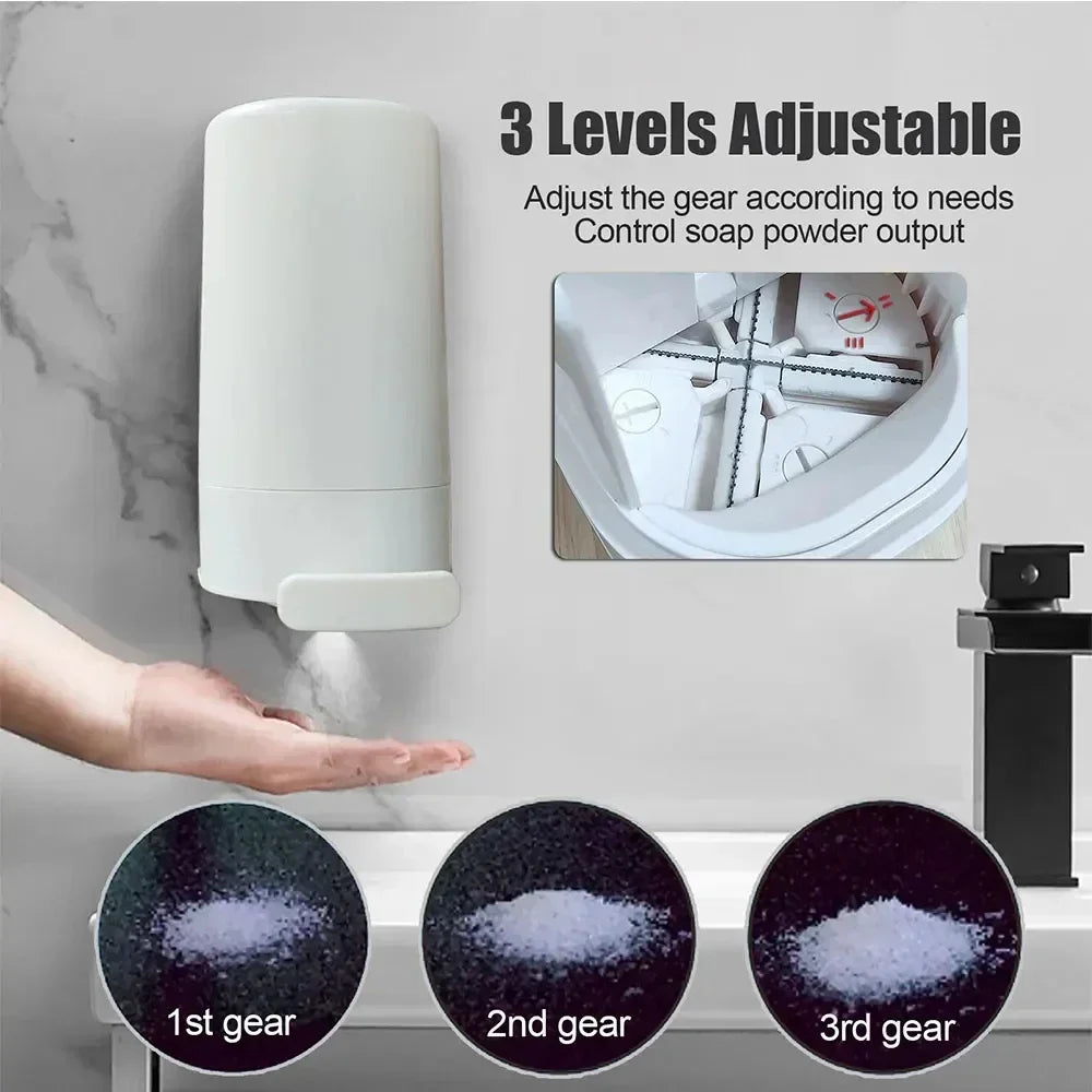 Stylish and Practical: Wall-Mounted Adjustable Soap Holder and Powder Grinder