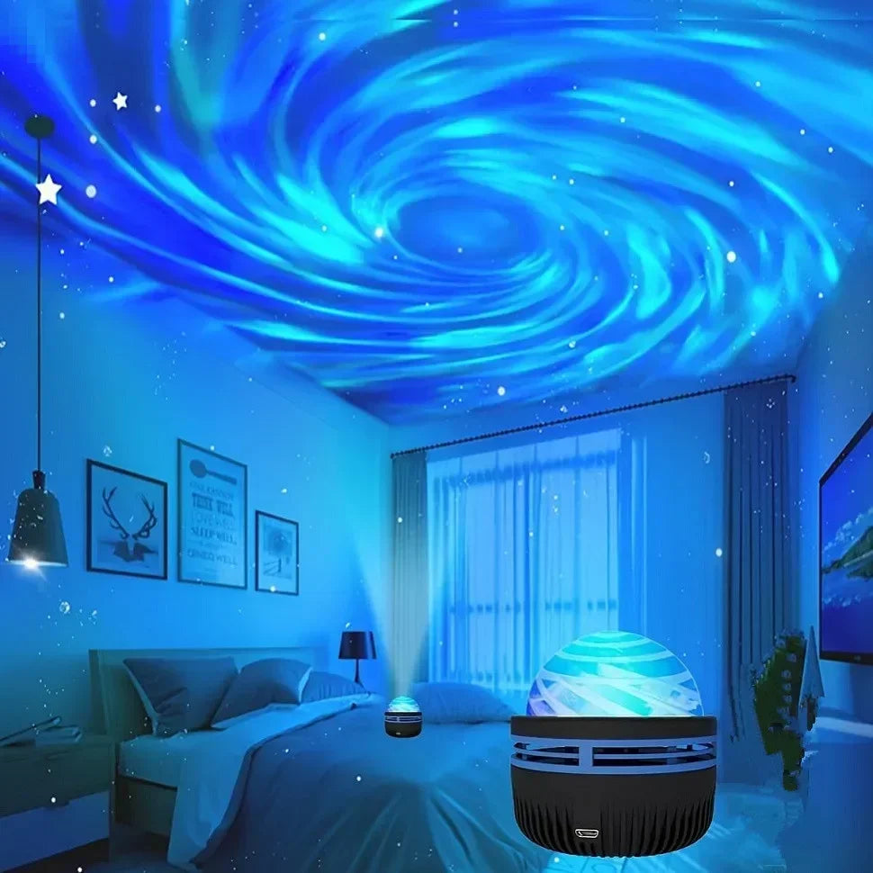 LED Galaxy Projector – Colorful Sky Night Light for Kids & Party Decor