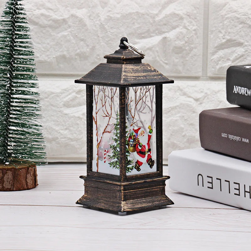 Christmas Snowman Wind Lamp – Small Night Light for Table Decor