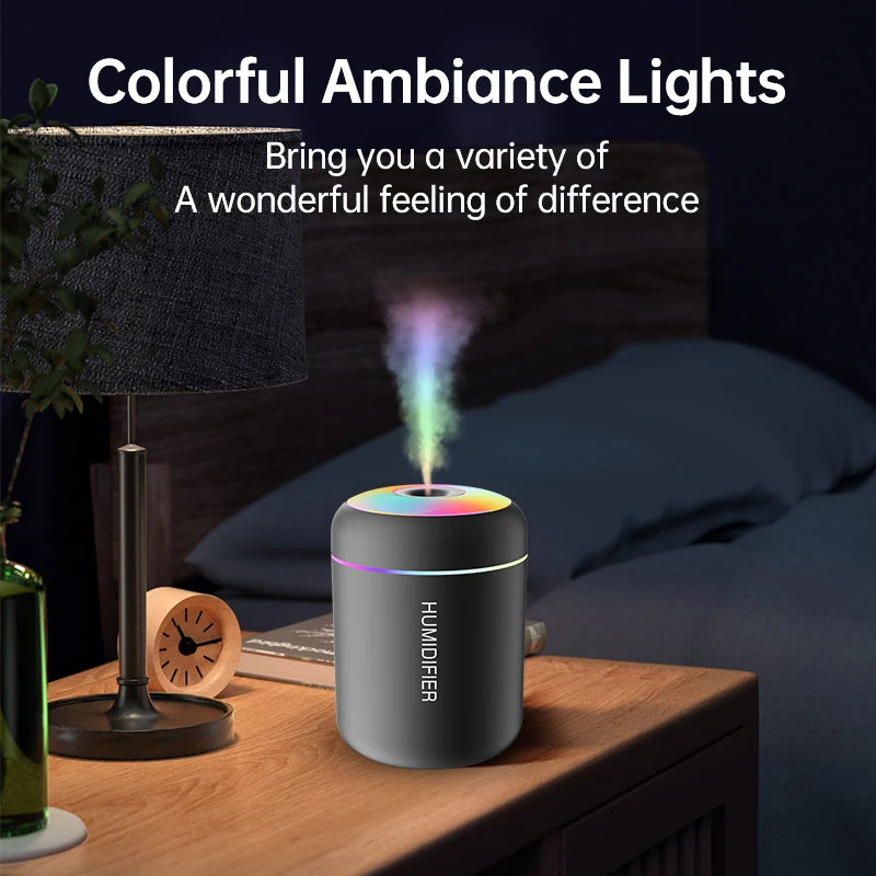 180ML Mini USB Air Humidifier – Aroma Diffuser & Essential Oil Purifier