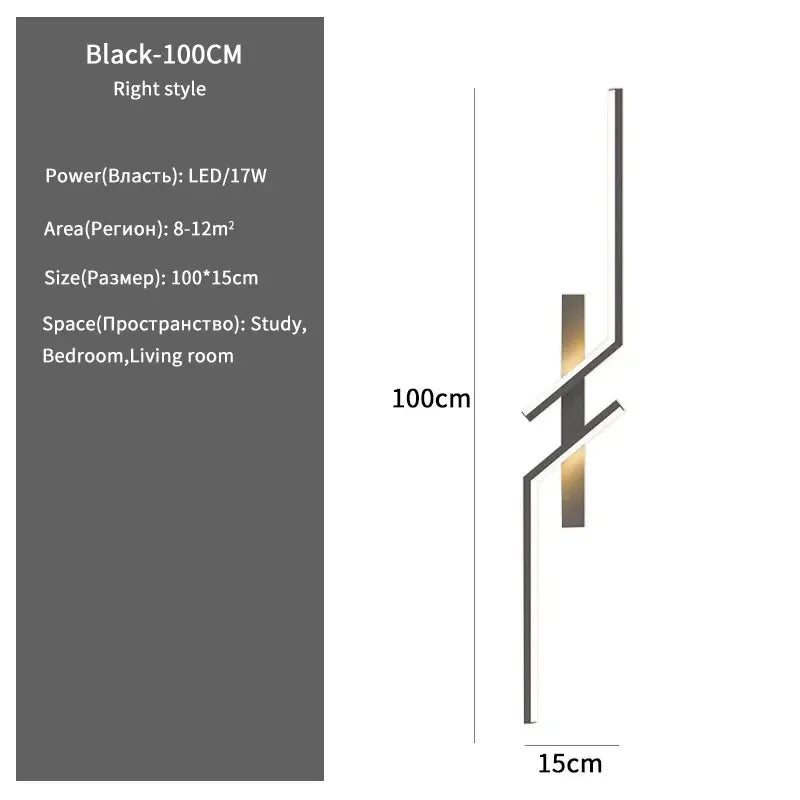 Modern Creative LED Wall Light – Minimalist Bedside & Living Room Sconce