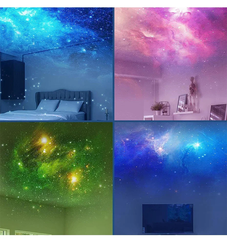 Astronaut Star Projector – Galaxy Night Light with LED Nebula