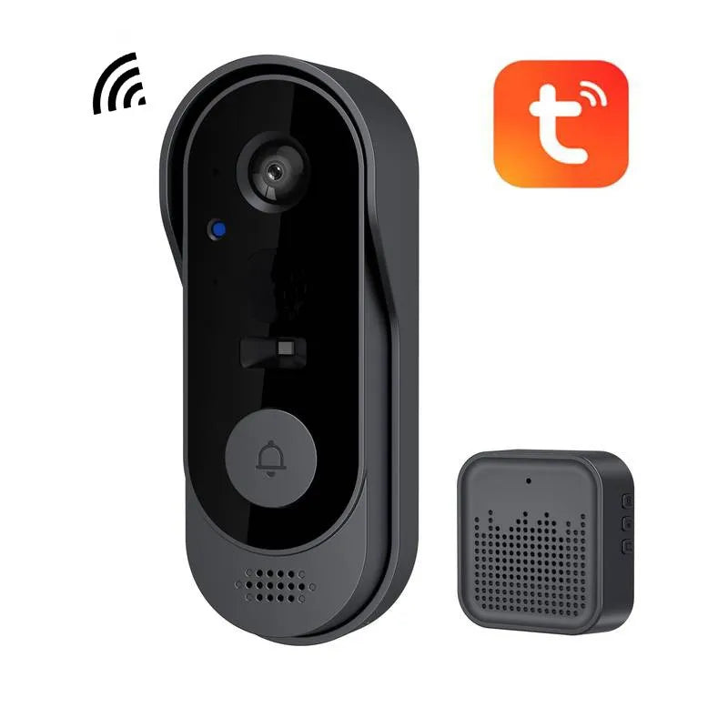 Tuya WiFi Smart Doorbell – HD Video, Night Vision, Waterproof